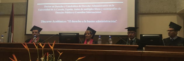 (Español) Jaime Rodríguez-Arana Muñoz es investido Doctor Honoris Causa por la Universidad Escuela Libre de Derecho de Costa Rica